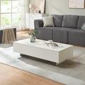 Rembourre en tissu table basse gris design moderne