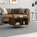 Table basse gris chaleureux moderne 60 x 50 x 36.5 cm