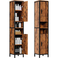 Tour de rangement marron, 30 x 30 x 174cm