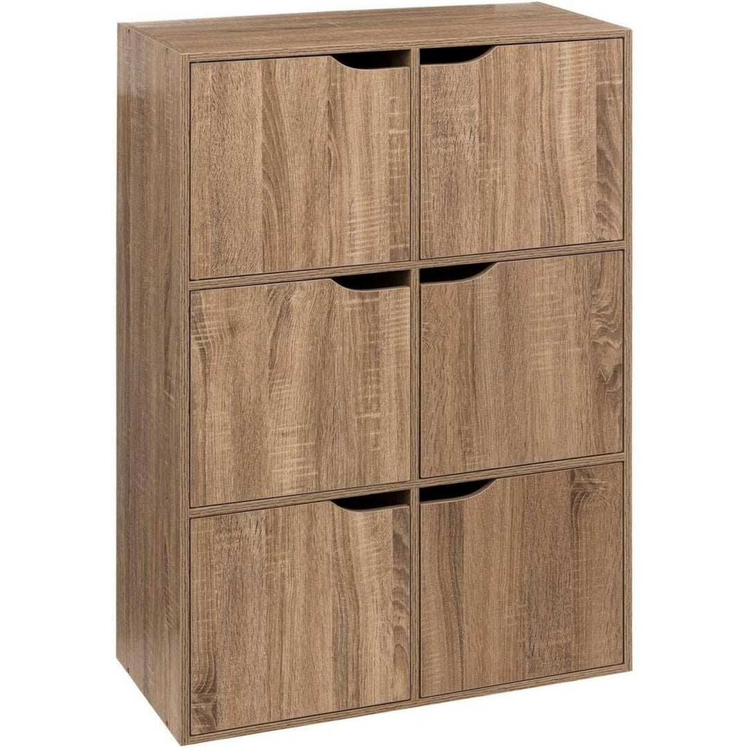 etagere verticale marron compact 67.5 x 32 x 100.5 cm