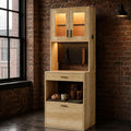 Buffet haut bordeaux, rangement pratique, design contemporain