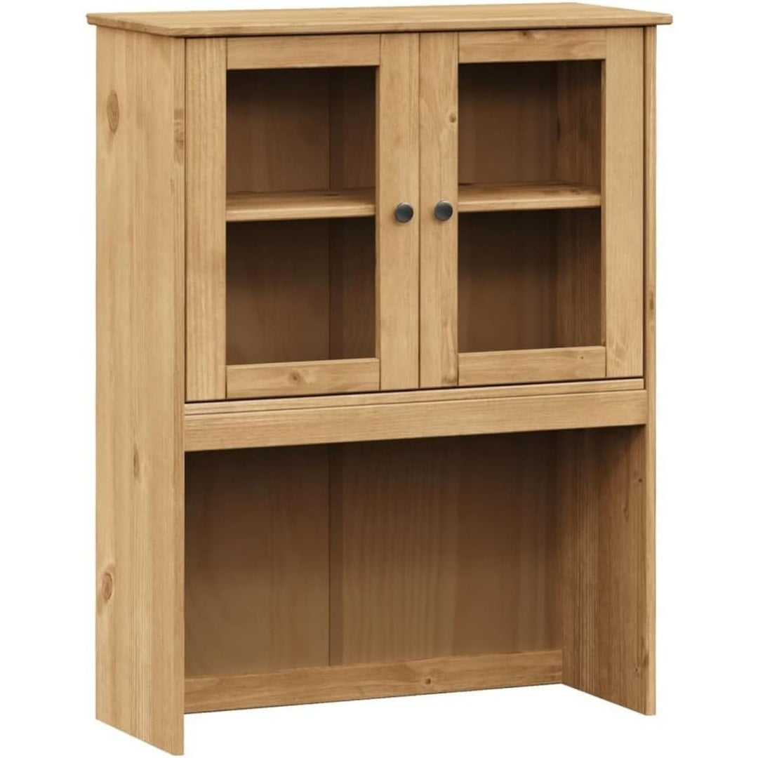 Marron credence haute de stylerustique en bois