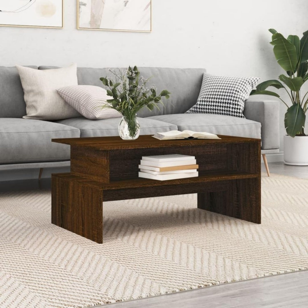 Table basse astucieux gris clair 90 x 55 x 42.5 cm