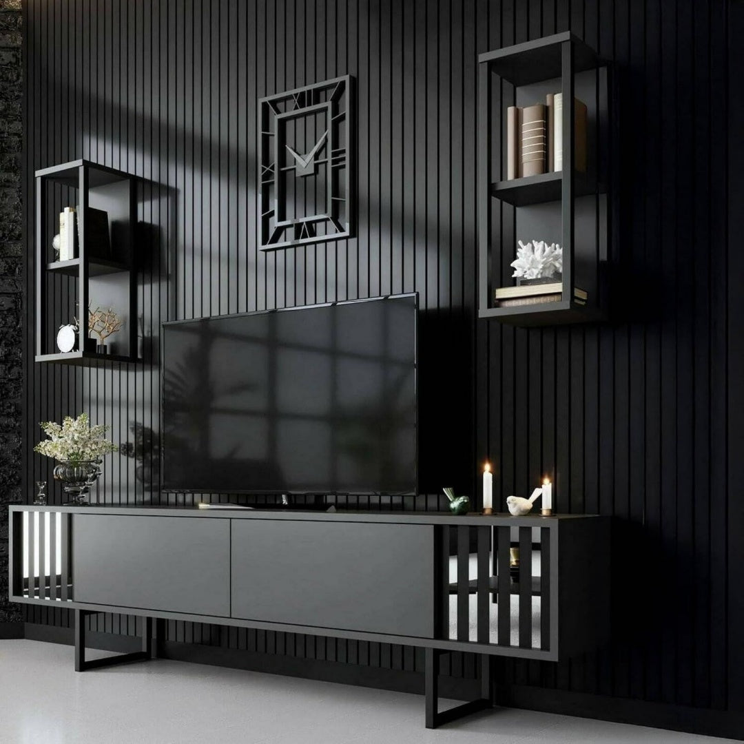 Beau meuble TV noir