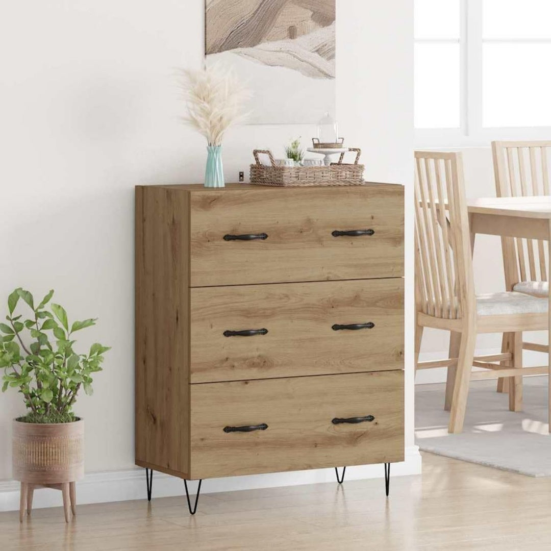 Buffet beige moderne en chene