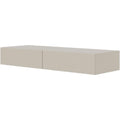 Coiffeuse en MDF avec une fixation murale invisible et 2 tiroirs