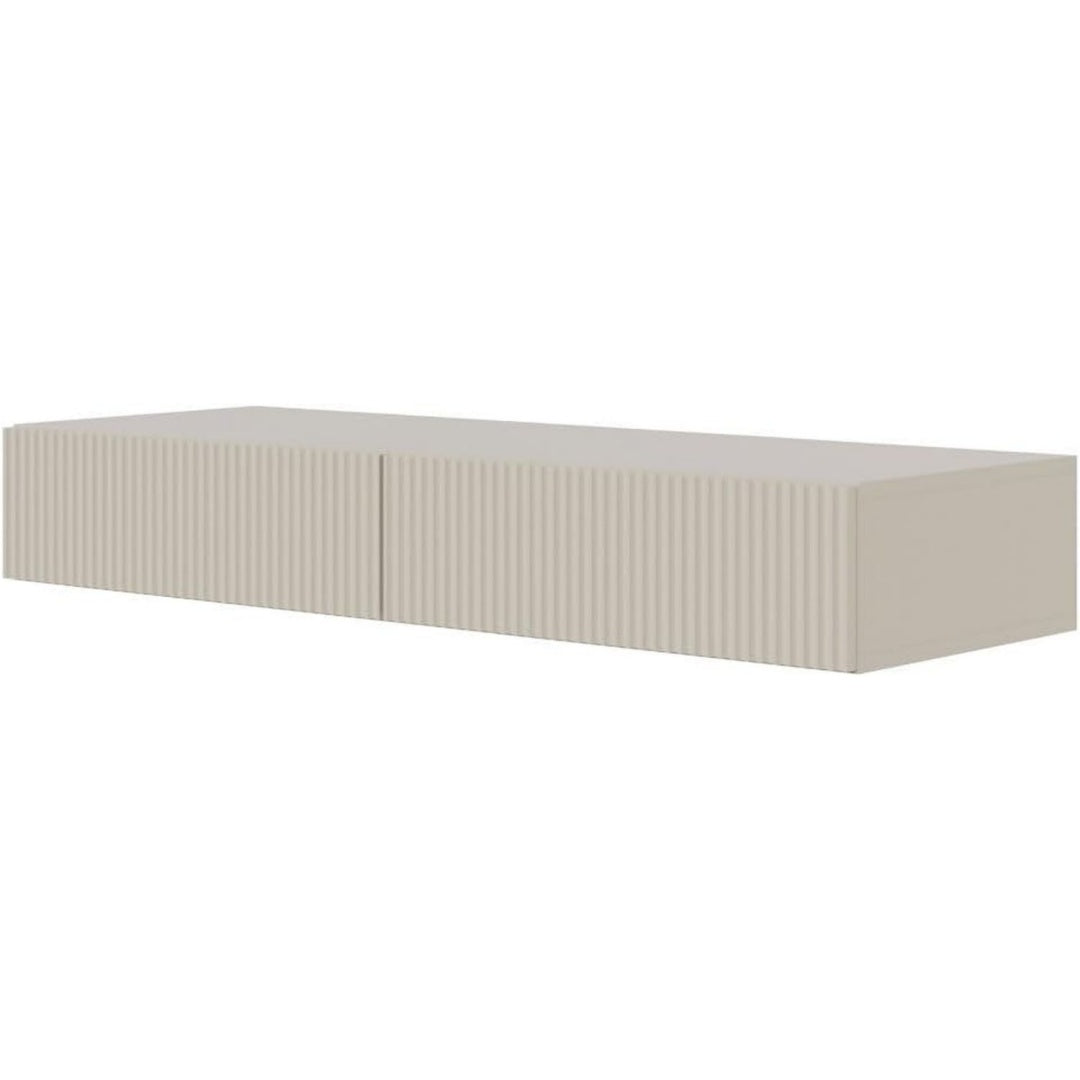 Coiffeuse en MDF avec une fixation murale invisible et 2 tiroirs