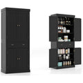Gris fonce buffet avec rangement, 2 tiroirs, hauteur reglable