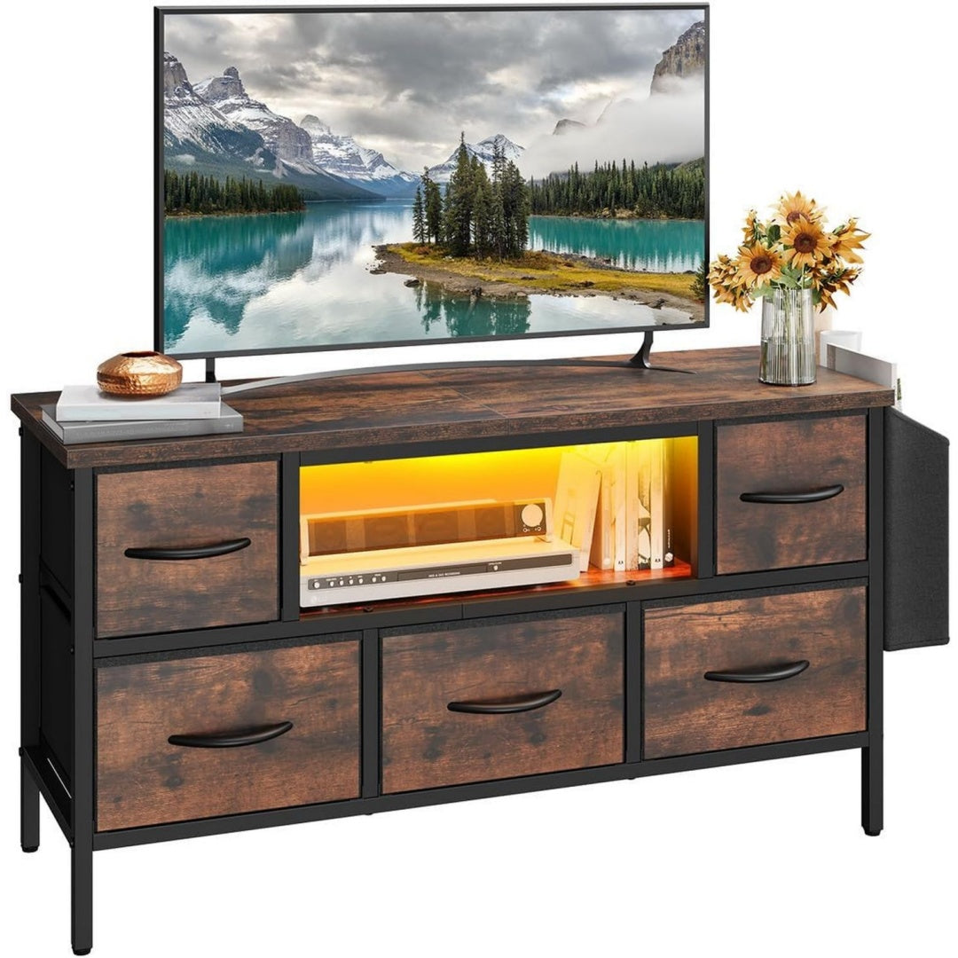 Meuble tele rose 100 cm, de rangement pratique