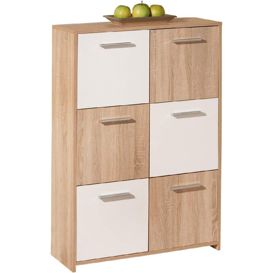 Buffet en finition chene beige 77 x 115 x 30 cm