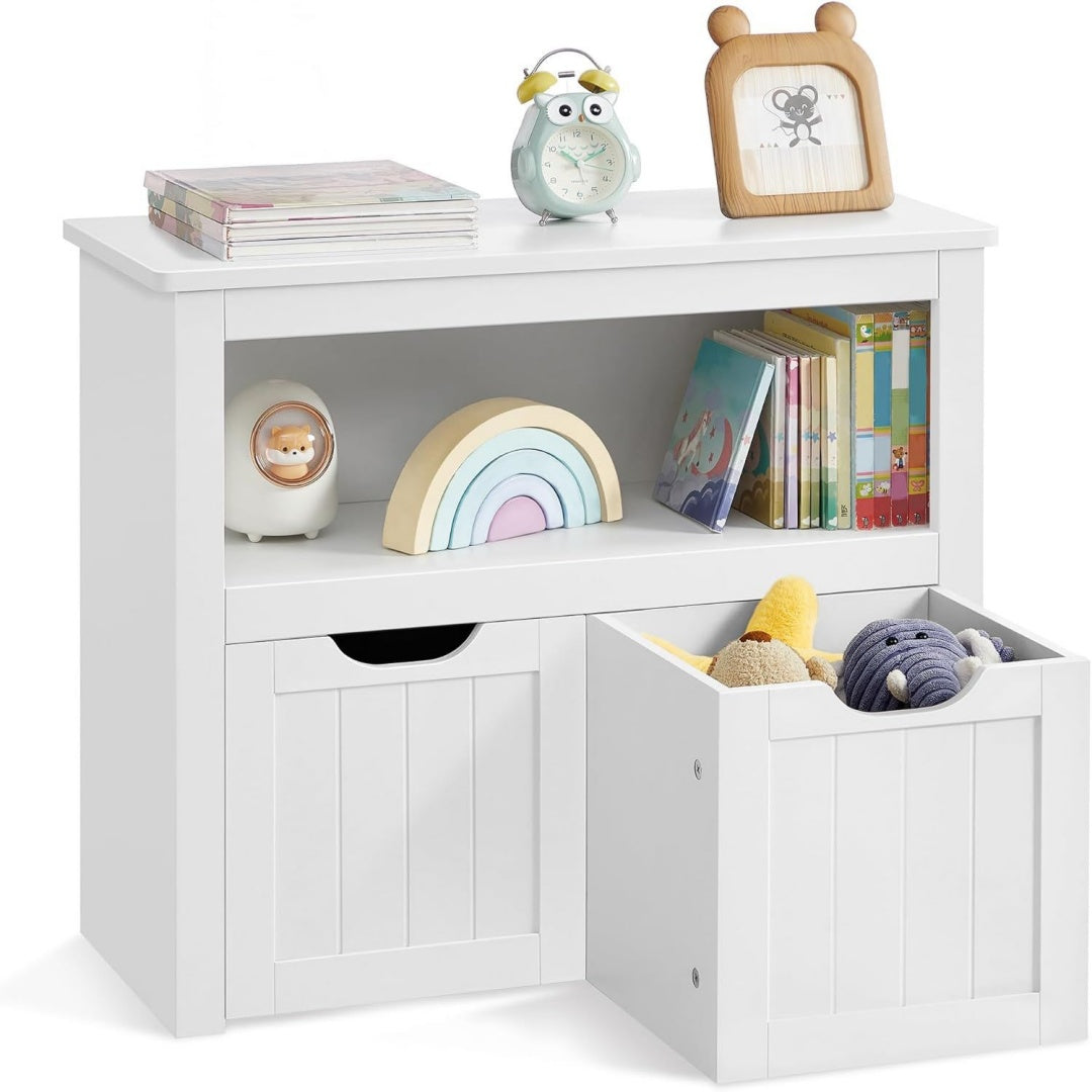 Banc de rangement en MDF gris clair design moderne