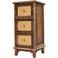Chiffonnier marron etagere ouverte vintage