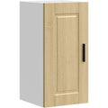 Idee sejour, rangement haut beige en bois style moderne