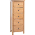 Commode marron pour entree 5 tiroirs
