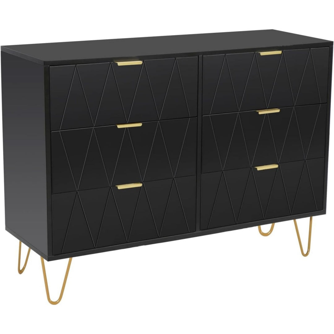 Chiffonnier scandinave Noire 34 x 100 x 73 cm