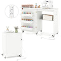 Belle armoire de couture gris clair en acier pivotant