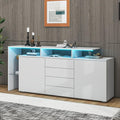 Un buffet gris en panneau de particules pour entree style moderne