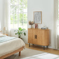 Buffet gris clair en verre design moderne
