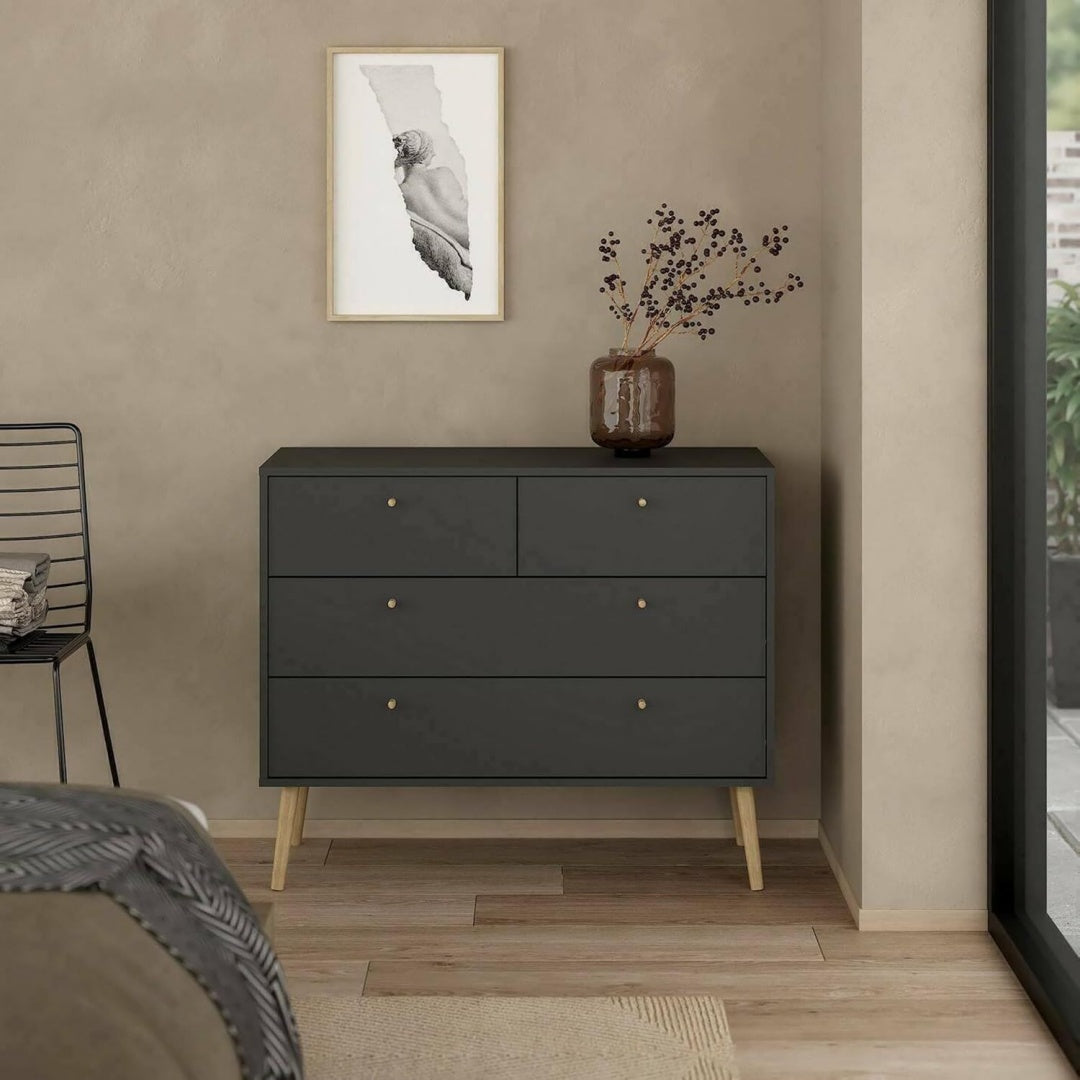 Commode moderne marron 39.1 x 98.7 x 81.7 cm