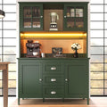 Vert fonce buffet contemporain structure metallique