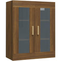 Meuble suspendu tout en bois marron epure